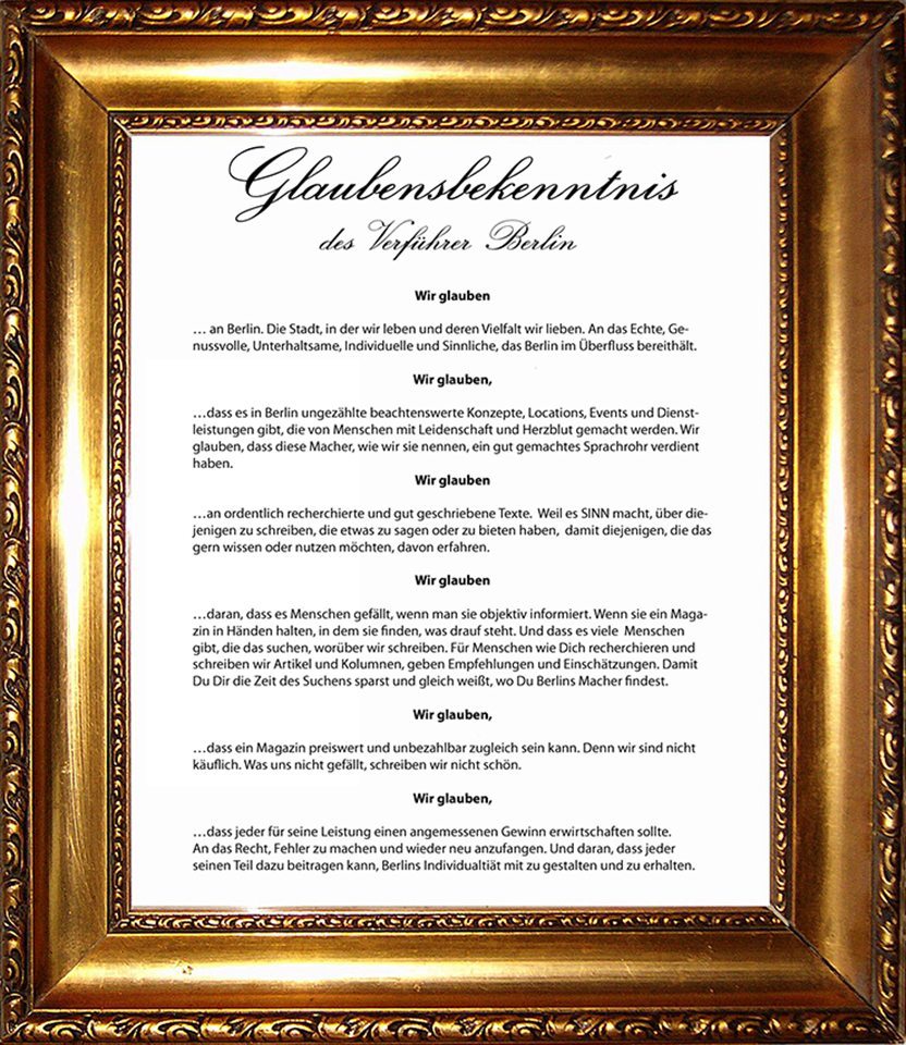 Vmag Verführer Berlin Glaubensbenkenntnis