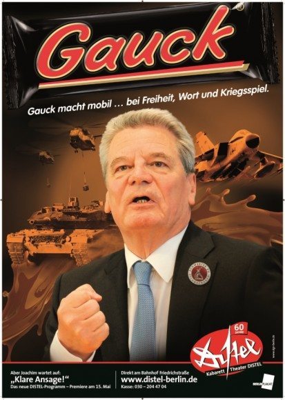 V-Mag Distel Plakate 2014 Gauck