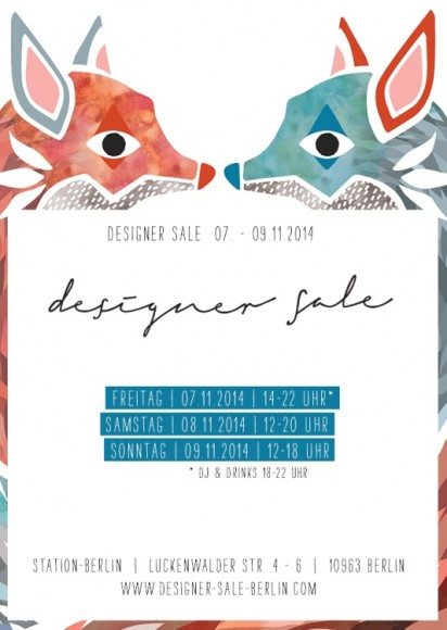 V-Mag - Designer Sale STATION Berlin Plakat November 2014