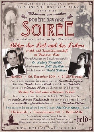 V-Mag - Boheme Sauvage Soiree No 9 - Plakat