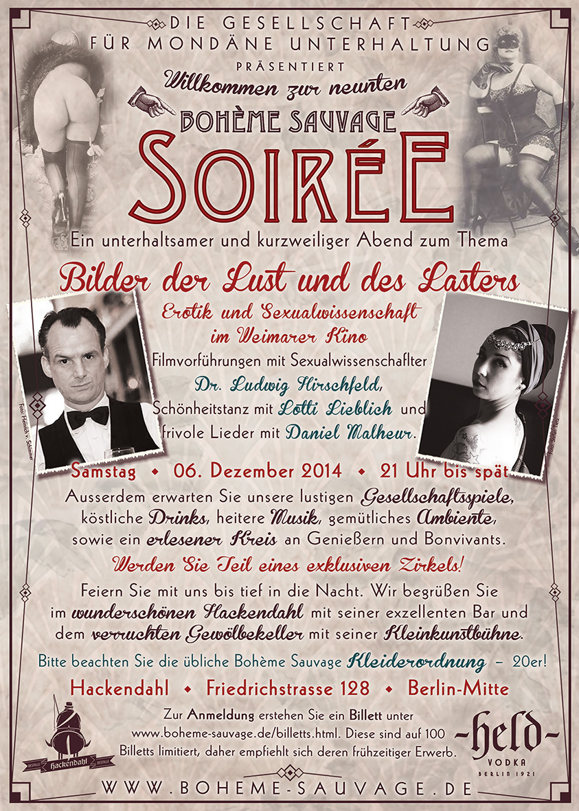 V-Mag - Boheme Sauvage Soiree No 9 - Plakat