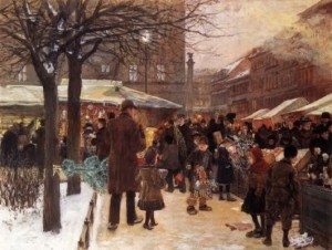 Verfuehrer - Das Beste aus Berlin - Franz Skarbina Weihnachtsmarkt Berlin 1892